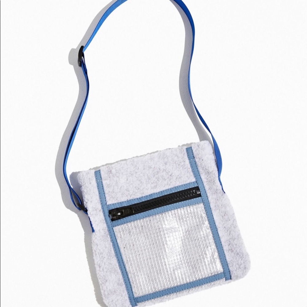 Urban Outfitters Sherpa Grey Sling Bag